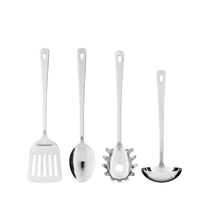4 Piece Kitchen Utensil Set Stainless Steel 