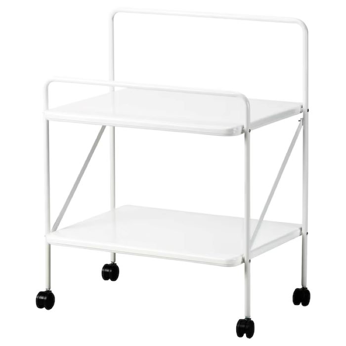 Side table on castors