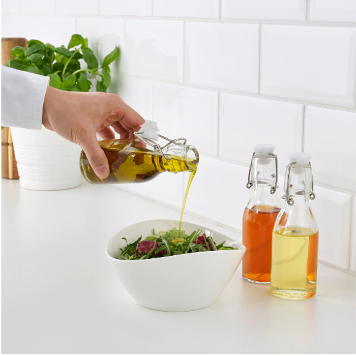 Bottle with Stopper Clear Glass 15 cl, 3 pack Glass