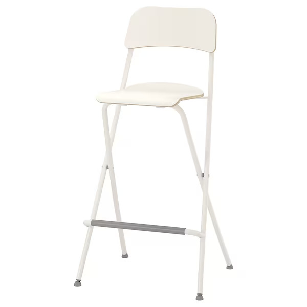 Bar Stool With Backrest , Foldable , 74 cm
